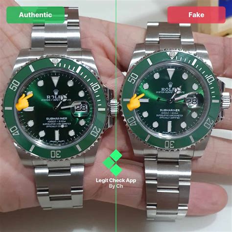 rolex submariner hulk real vs fake